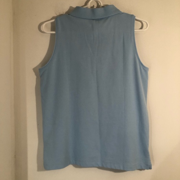 J Crew Womens Sleeveless Collared Shirt Light Blue Size S - Picture 2 of 6